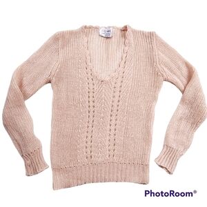Vintage Dainty Loose Knit Grandma Sweater sz M